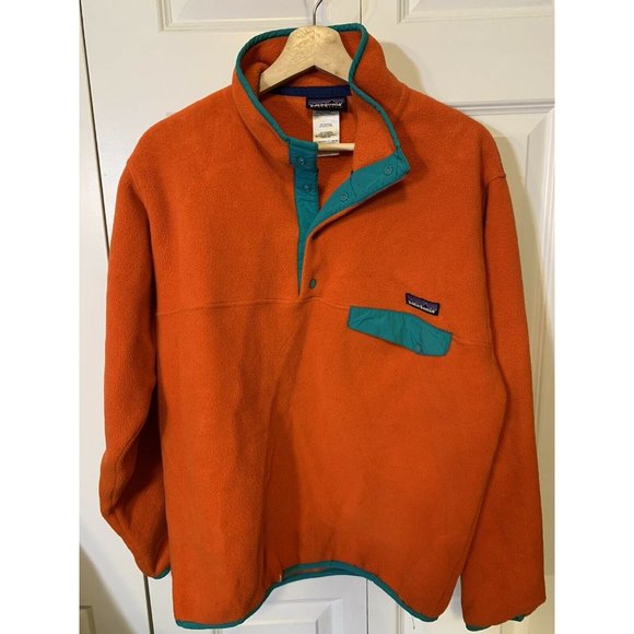Patagonia Snap-T Synchilla Fleece Men’s‎ Sz S Orange - Picture 7 of 9